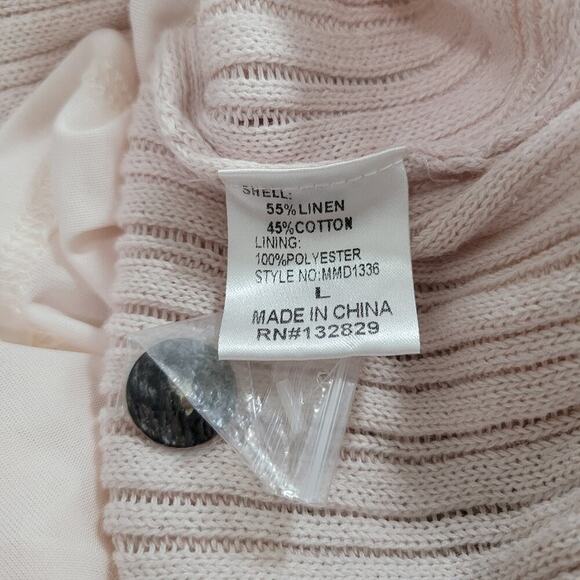 Anthropologie Pink Ribbed Knit Cut-Out Midi Dress Bodycon Y2K Party Clubwear - Picture 9 of 9